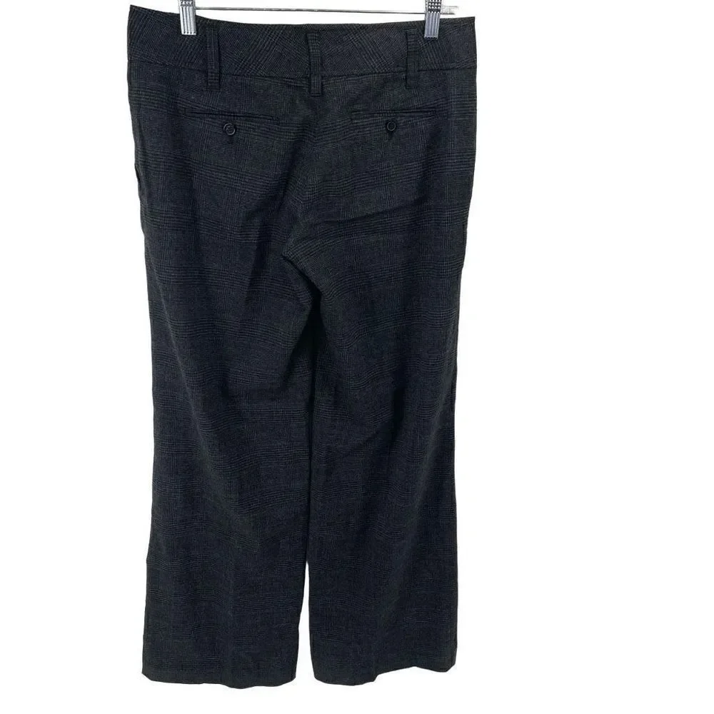 Michael Kors Women's High-waist Plaid Straight Leg Dress Pants Size 6